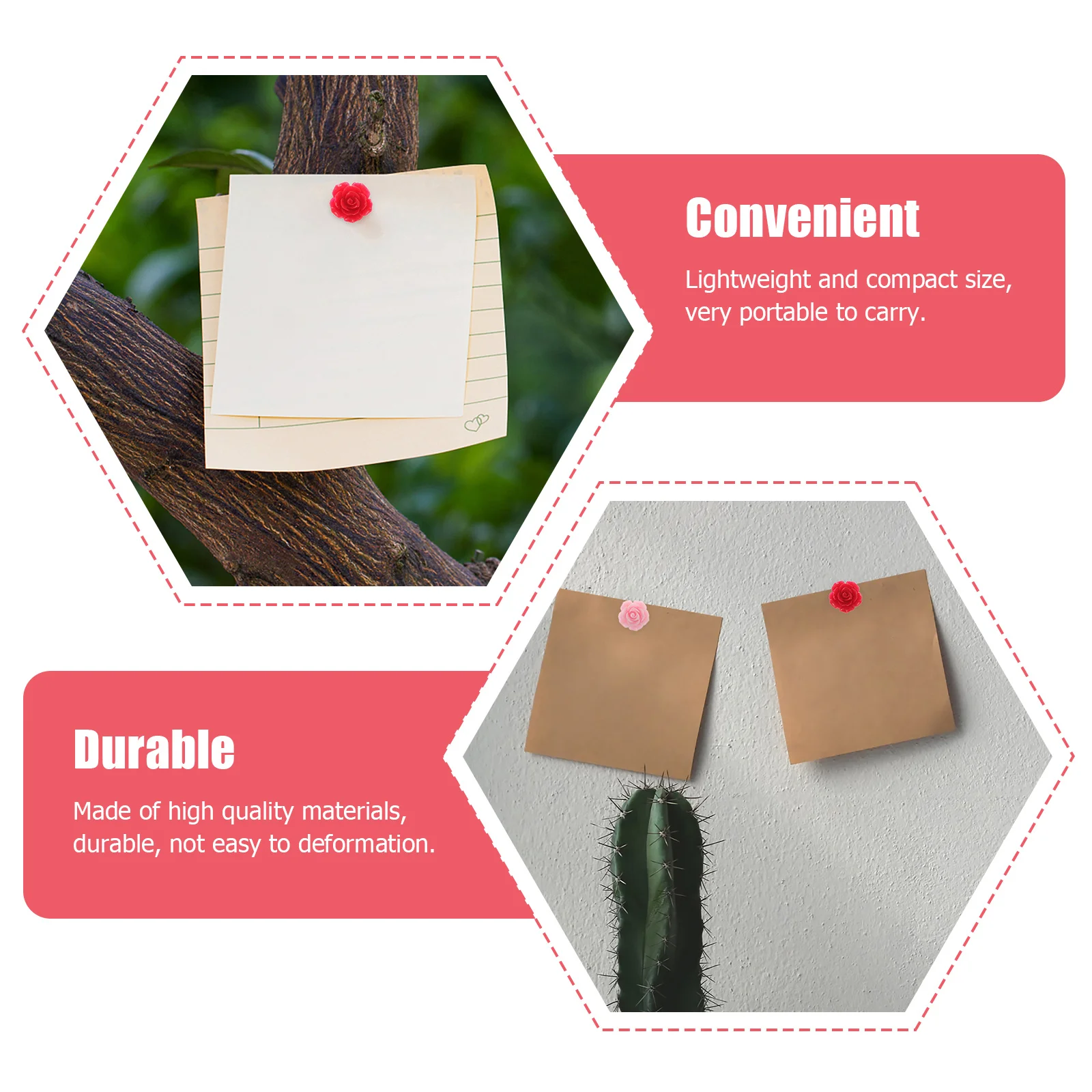 

40Pcs Colorful Thumbtacks Vibrant Flower Push Pins Decorative Drawing Pins for Office Study Room Decoration Supplies