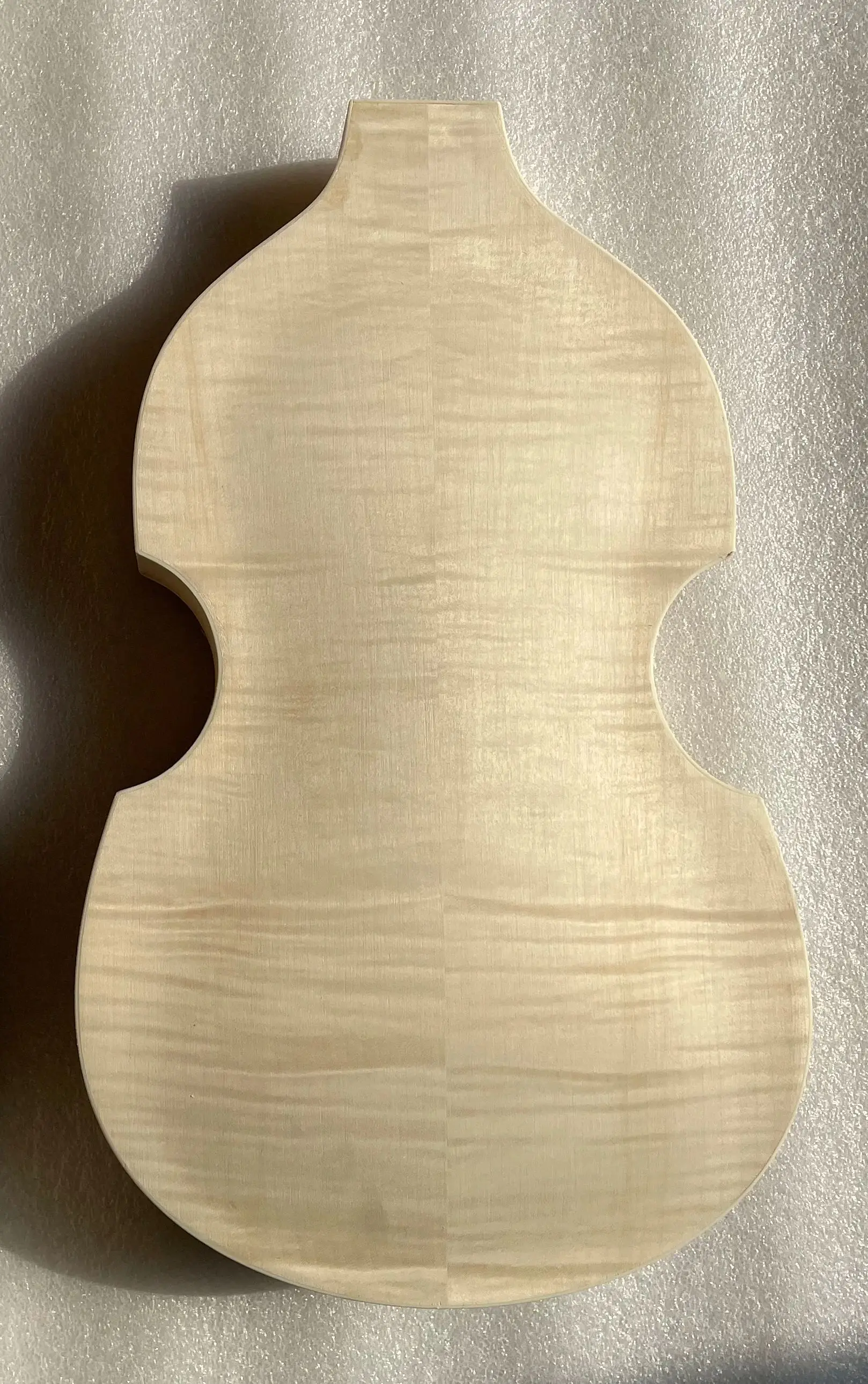 brand-new-double-bass-shape-guitar-body-unfinished-sound-barrel-flame-maple-wood-back-composite-splint-real-photos