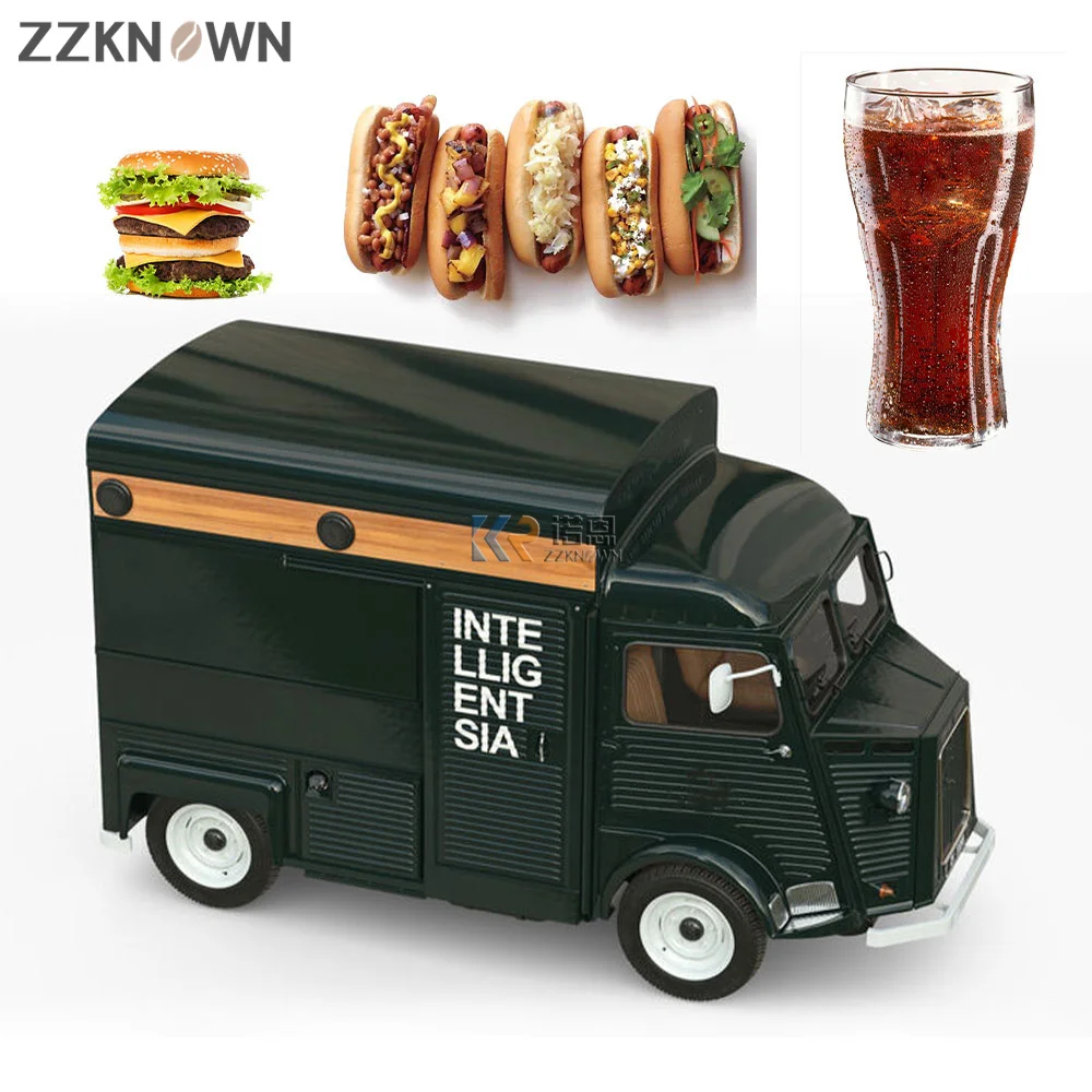 Camión eléctrico de comida móvil, carrito de venta de aperitivos para perros calientes, hamburguesa callejera, Citroen, precio de fábrica, nuevo