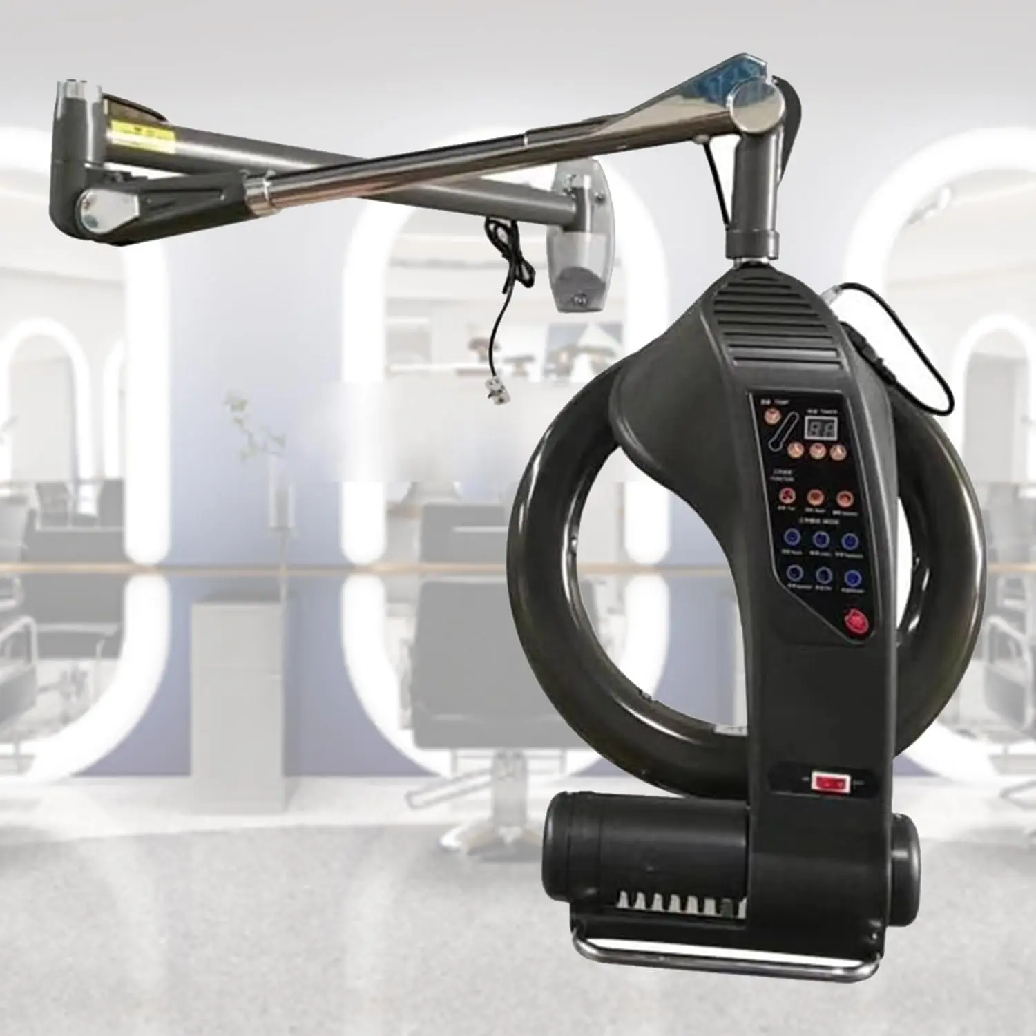 Wall-mounted 360° Rotating Heating Hair Drying Machine Barbershop Height Adjustable Hair Salon Hair  Processor Dryer