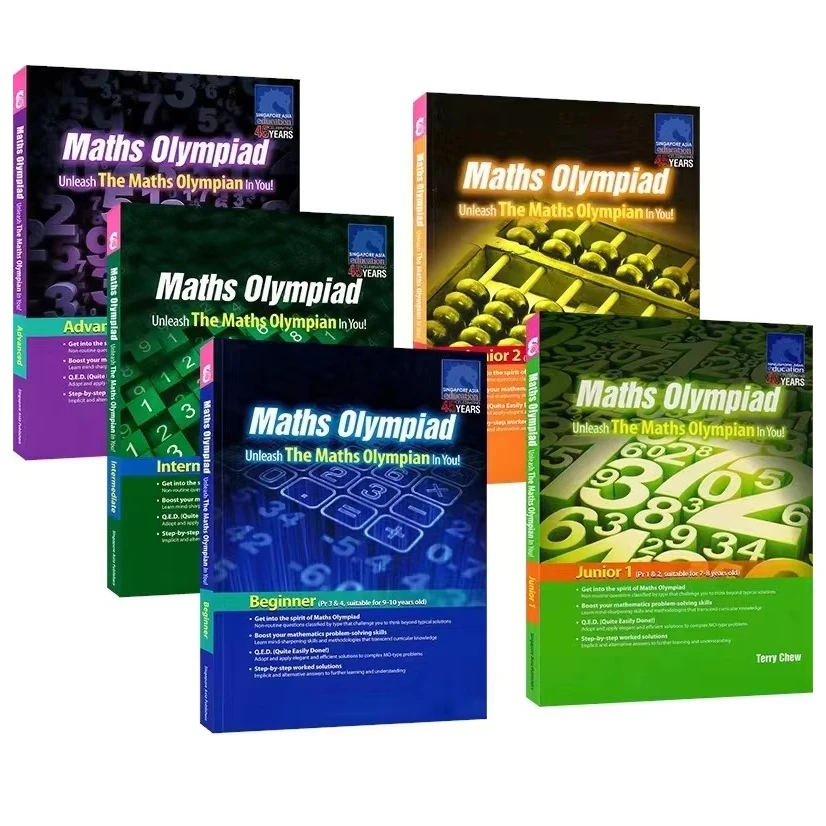 

1 Book Sap Maths Olympiad Primary School Mathematical Thinking Training Exercise Math Questions in English Book
