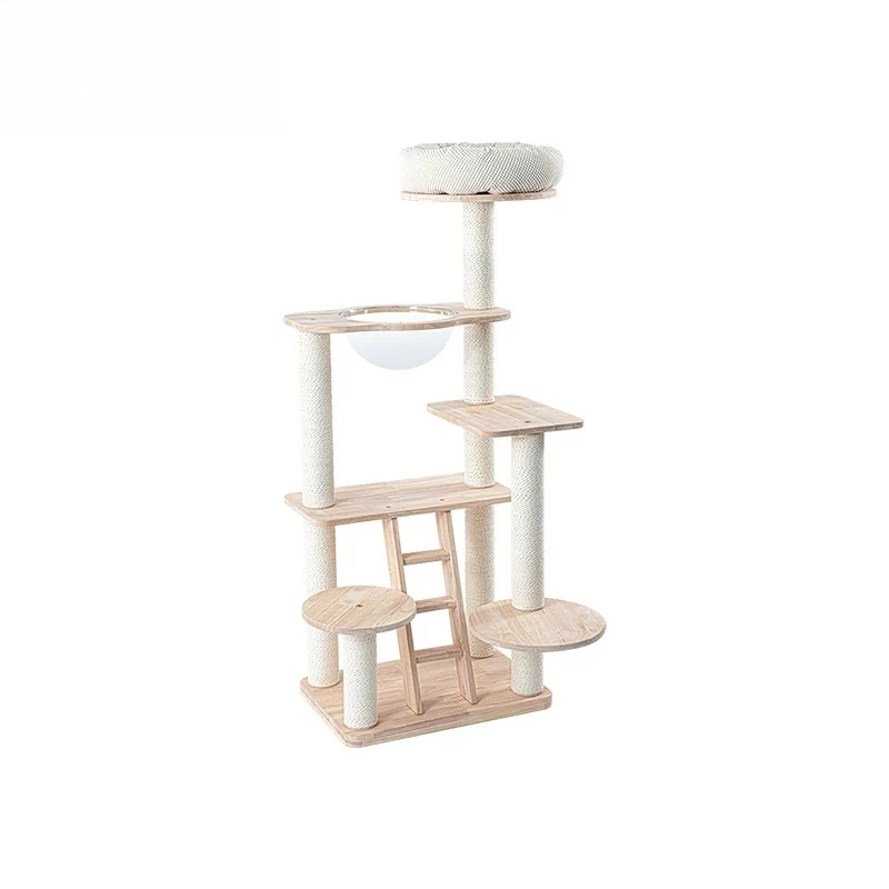 cat climbing frame,nest,tree integrated imported solid wood cat frame wooden cat supplies toys