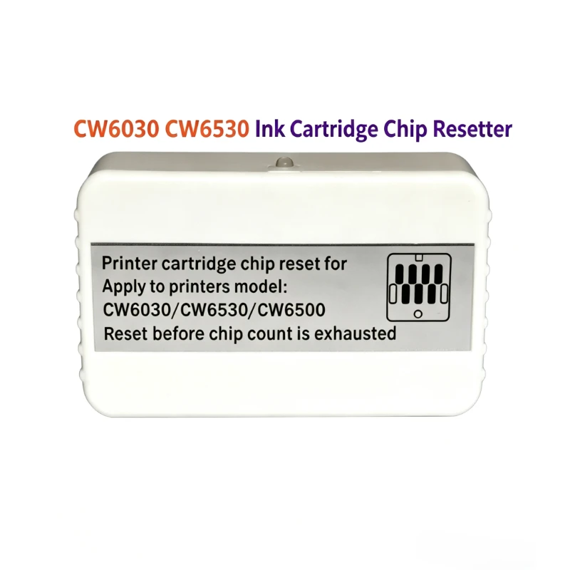 SJIC38P Maintenance Box Chip Resetter Decoder for Epson CW6030 CW6530 CW6500 Type-C USB Rechargeable Dual Function Reset Tool
