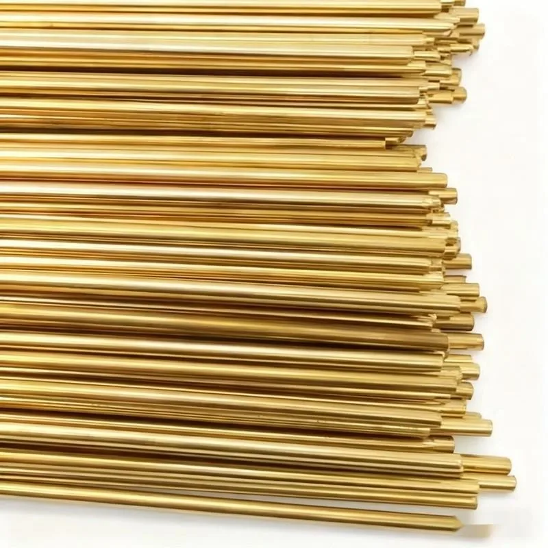 2Pc d2×200mm Copper Alloy Welding Rod Low Melting Point for Copper Pipe Radiator Cu-Al Welding