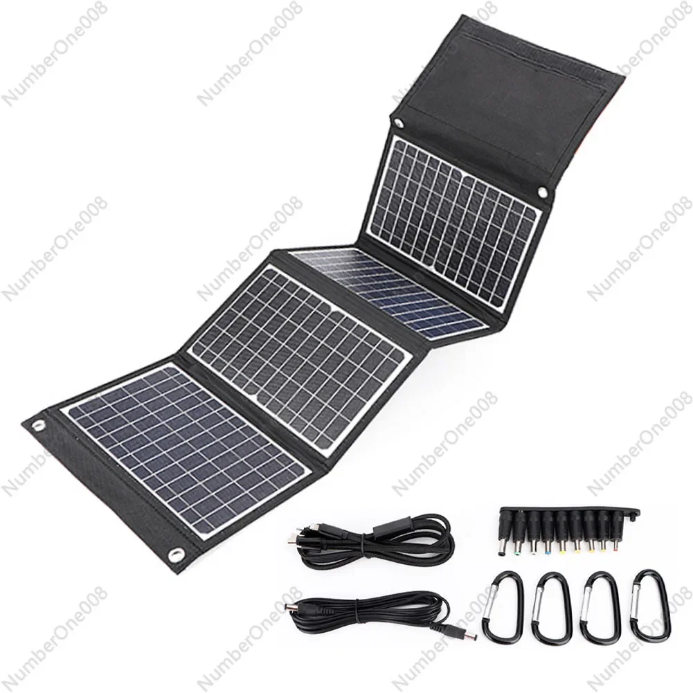 30W 14V Foldable Solar Panel USB Charger Outdoor Solar Cells Plate Power Monocrystalline Silicon Portable Foldable Solar Panel