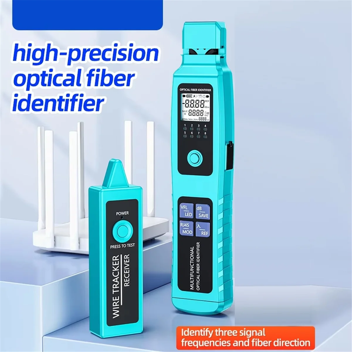 

【Price-Drop】{A-50+ Активный идентификатор оптического волокна + трекер проводов Визуальный локатор неисправностей -70-+10 дБм Перезаряжаемый тестер оптоволоконного кабеля