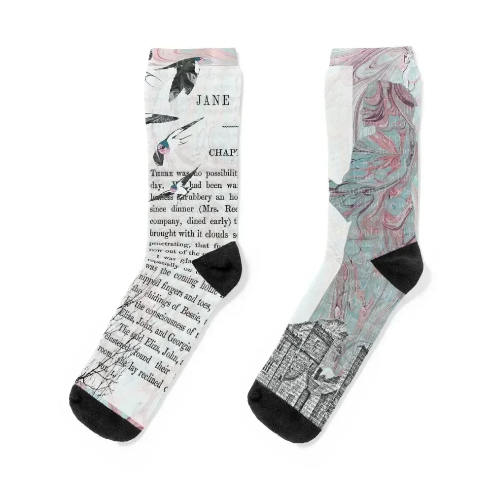 

Jane Eyre Collage Socks winter gifts new in's crazy anime Socks Ladies Men's