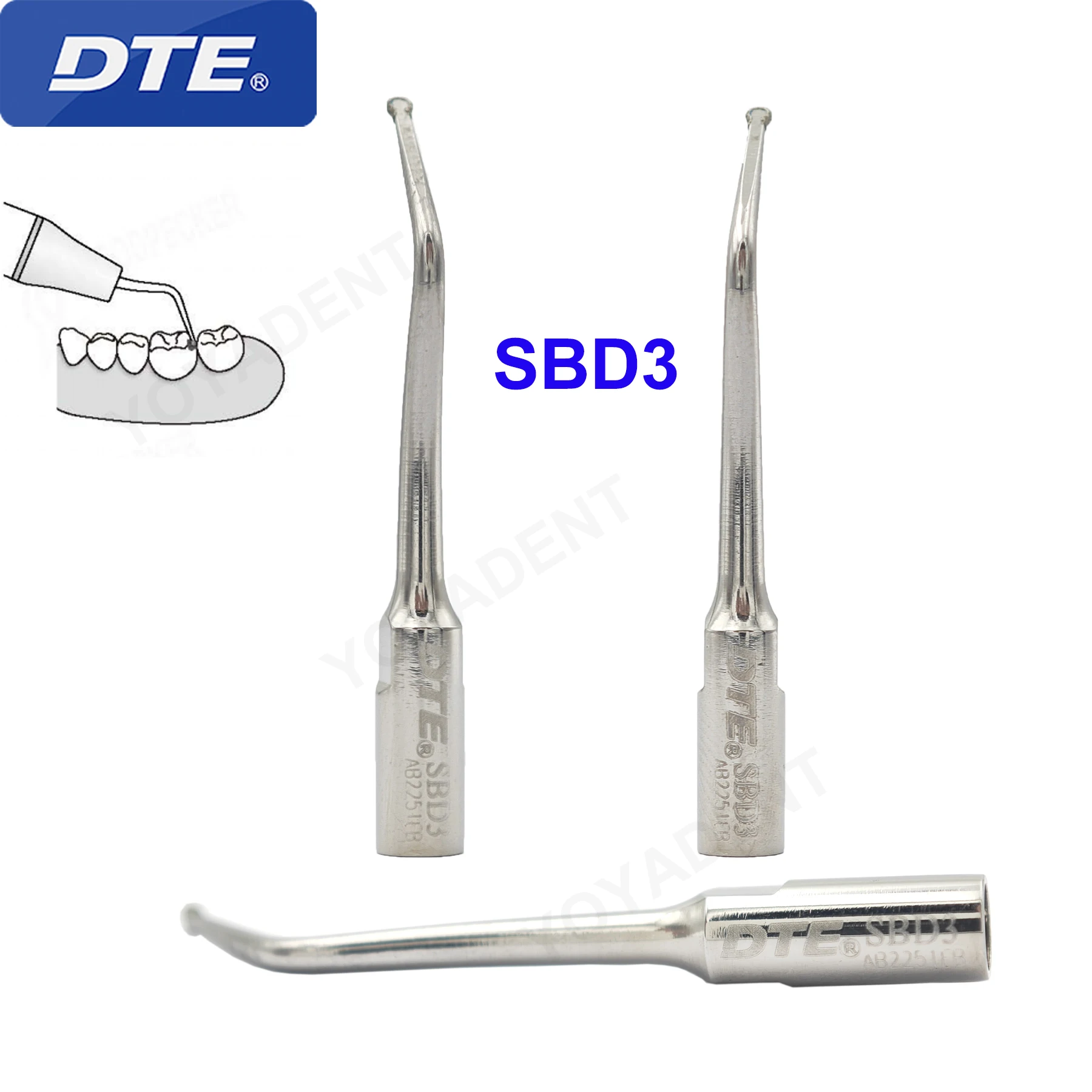 Original Woodpecker DTE Dental Scaler Tips Ultrasonic Scaling Tip Cavity Preparation Fit EMS SATELEC NSK Scaler Handpiece SB/SBD