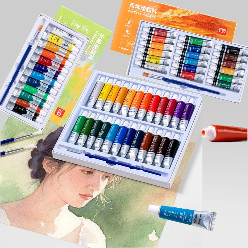 

5ml 12/18/24 Color Acrylic Watercolor Gouache Chinese Painting Pigments for Hand-painted Graffiti Outdoor Sketch