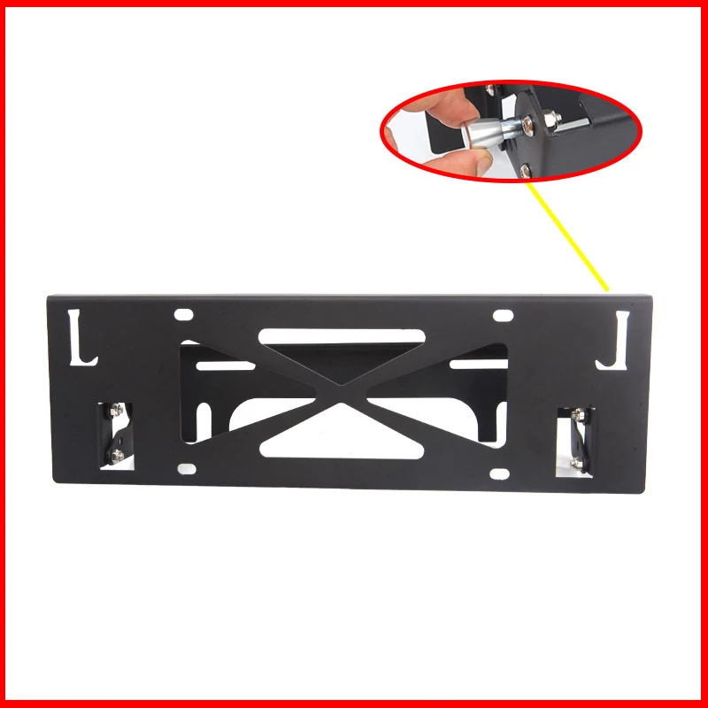 

Adjustable License Plate Bracket Front Bumper License Plate Frame Relocation Holder For Jeep Wrangler Jk Jl Mounting Accessories