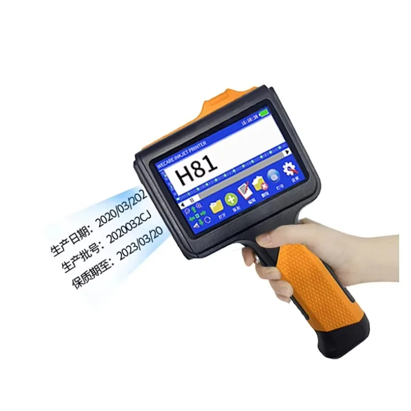12.7mm Mini Portable Handheld Inkjet Printer Batch Coding for Paper Bag Clothes Expiry Date Logo Printing