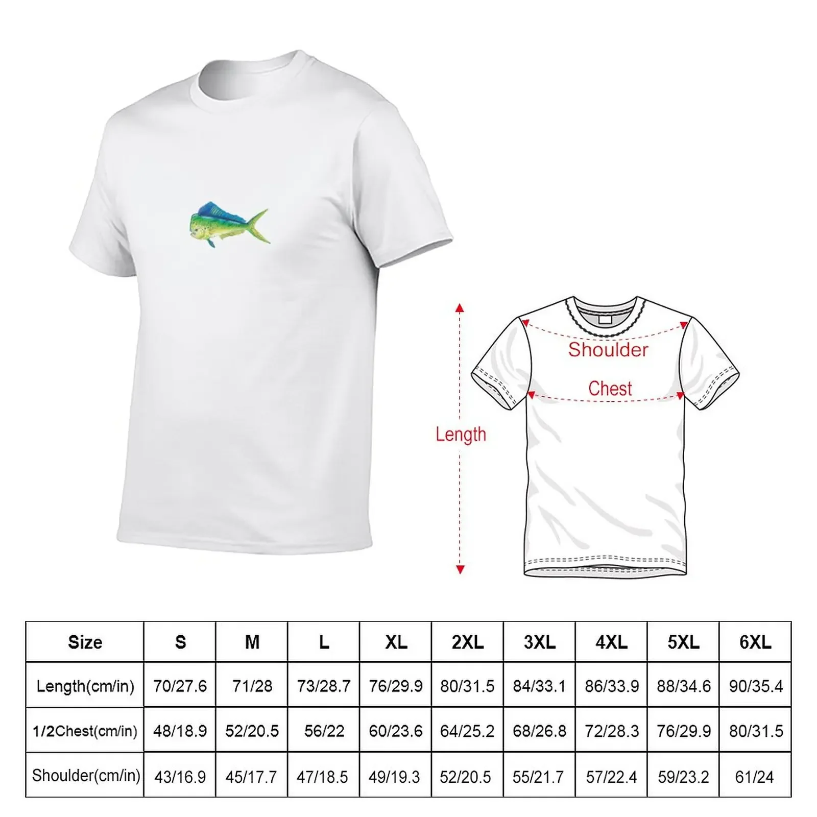 Mahi mahi fish T-Shirt Tee shirt oversized t shirt shirts graphic tees T-shirt men