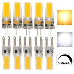 5 Stuks Dimbare G4 G9 Cob Led Gloeilampen 12V 220V Volt 3W 6W Lamp Vervangen 40W Gloeilamp Halogeen Kroonluchter Verlichting Decoratieve