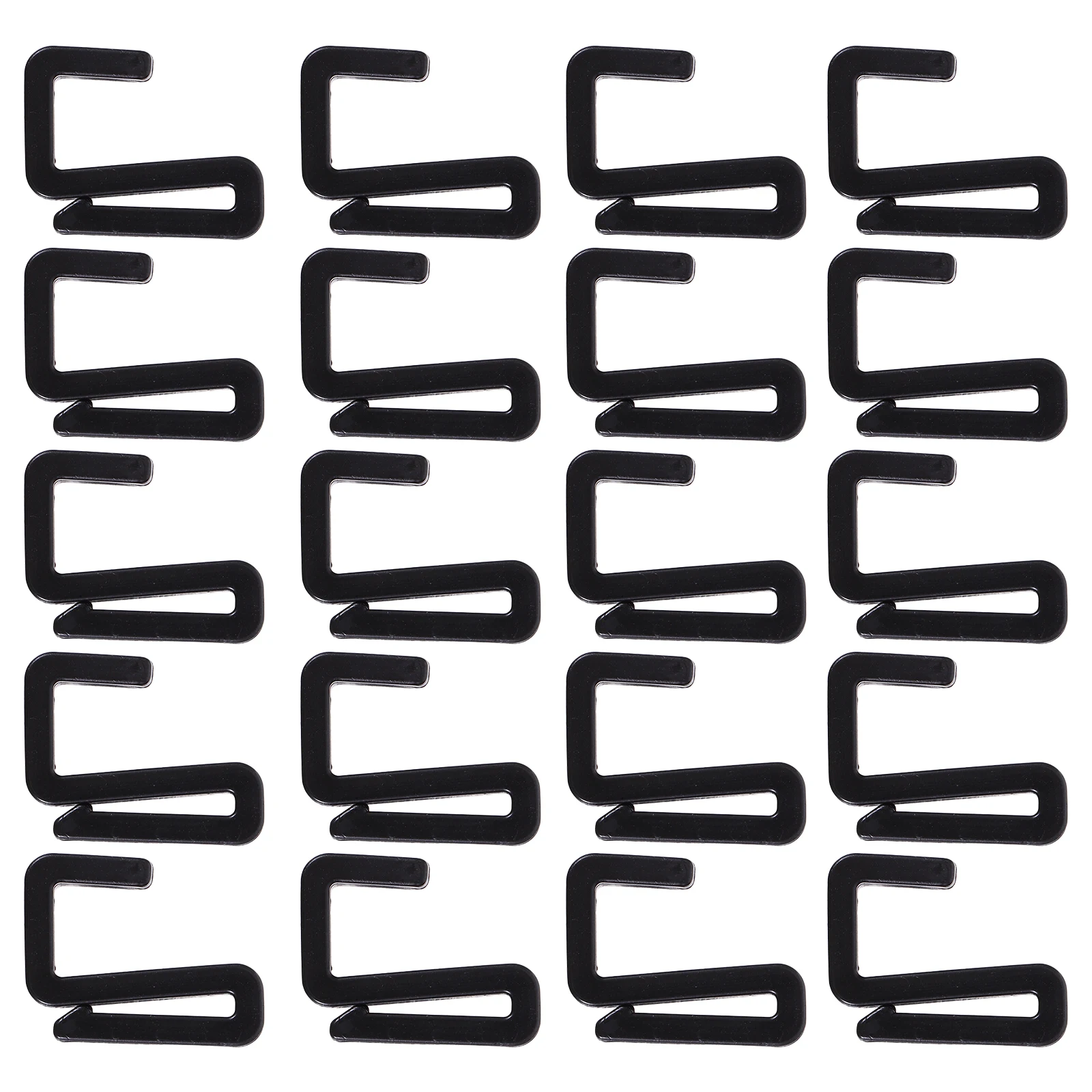 

20Pcs Versatile S Hooks Plastic S-Hangers for Space Saving Closet Organization Hanging Kitchen Utensils Laundry Room Garage
