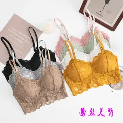 3D Sexy Lingerie Seamless Sport Bra U Type Backless Strapless Top Bra Push Up Bralette Brassiere Women Underwear lace styles