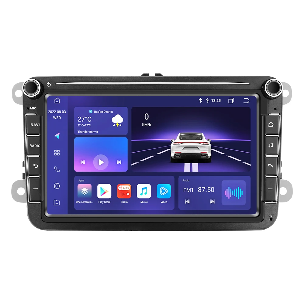 OSSURET Schneller Versand 2 Din 8 Zoll 7862 Android 15 Autoradio für Volkswagen Golf 5 6 Polo Passat B6 B7 SCIROCCO GPS-Navigation DSP Audio WiFi Autoradio Wireless Carplay Android Auto 4G-LTE