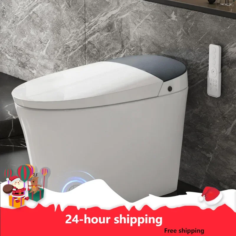 

Smart Toilet With Bidet Built In, Built In Tank With Powerful Flush, Auto Open/Close Lid, Foot Sensor Operation