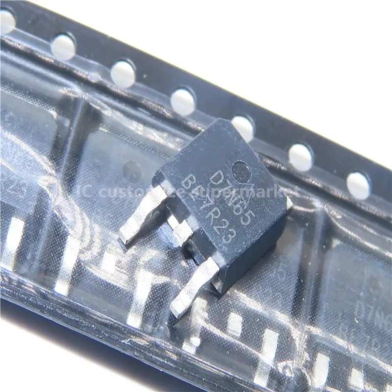 10PCS/LOT NWE D7N65 AOD7N65  TO-252 650V 7A    SMD Transistor