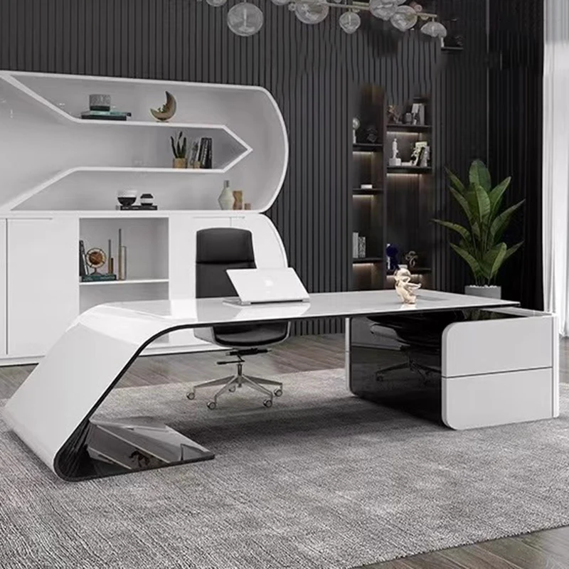 

Nail Study Computer Table Desk Gaming Small Executive White Desk Corner Office Kawaii Mesa Para Computador Nordic Furniture