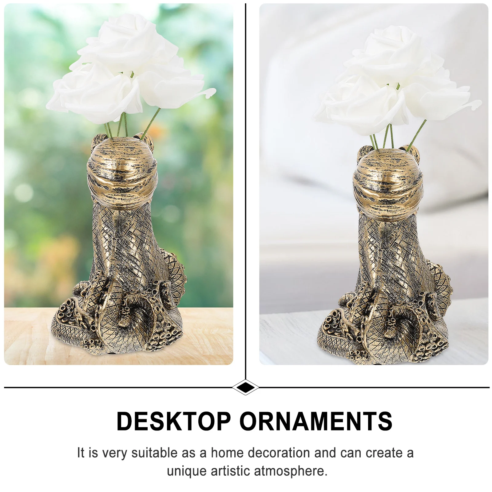 

1Pcs Retro Octopus Resin Flower Vase Desktop Ornament Creative Home Decor Flower Pot Plant Container Arrangement