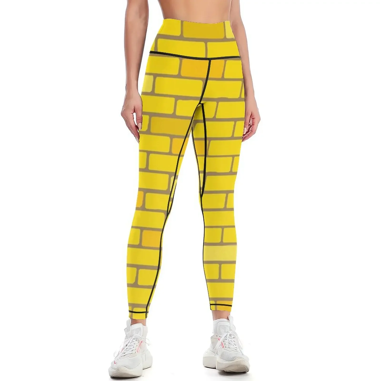 

Oz Yellow Brick Street Leggings for fitness sportswear for gym sports tennis for jogging pants Womens Leggings