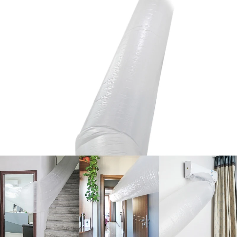 10/12cm Air Conditioner Extended Bag Flexible Blowing Pipe Bag Air Guide Duct Summer Cooling Transfer Conveyor Belt