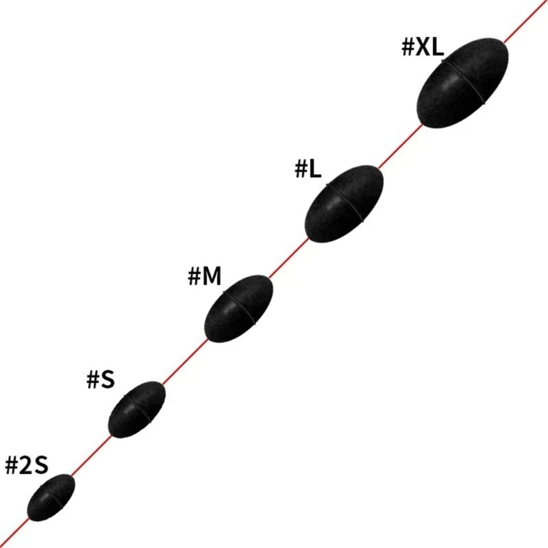 31KC 10Grop Space Beans Fishing Bobber Stopper Float Sinkers Stops for Fishing Line Oval/Cylinder Float Stop Stoppers