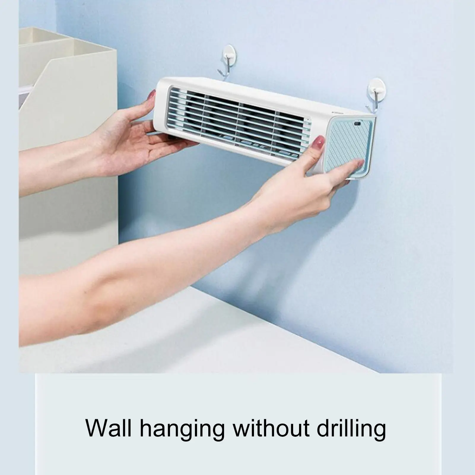 Oscillating Tower Fan Desk Table Fan with 3 Speeds Remote Control USB Rechargeable Bladeless Wall Mountable for Bedroom Kitchen