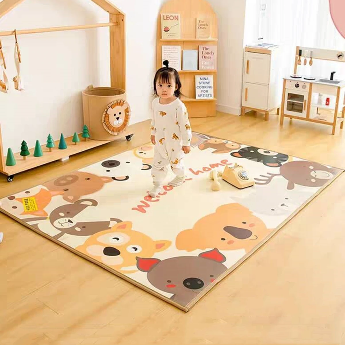 2023 NEW Thicken 1cm Baby Foam Crawling Mat Children EVA Educational Toys Kids Soft Floor Game Mat Chain Fitness Gym Game Carpet