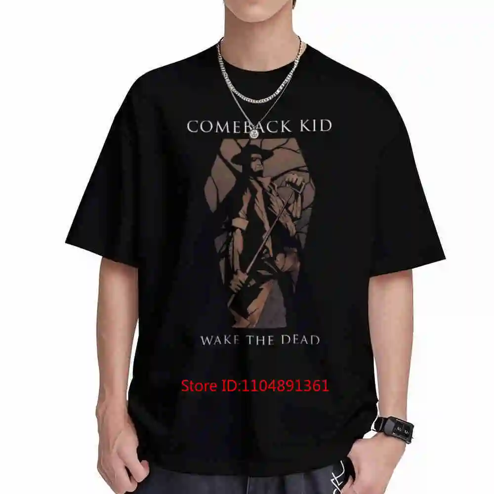 Comeback Kid Wake The Dead Skeleton Short Sleeve Tee 100% Cotton T-Shirt