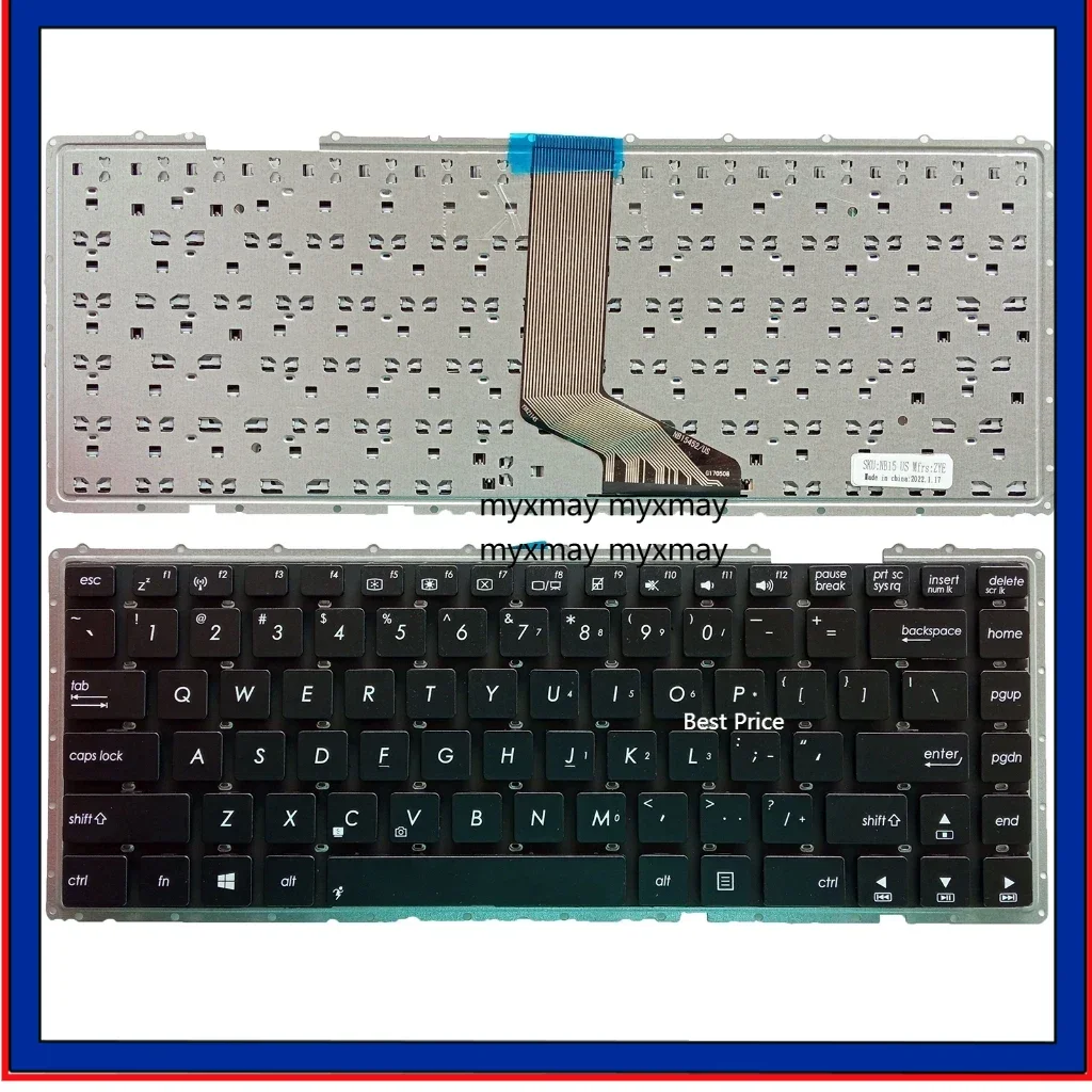 

US RU SP for ASUS P2440 P2440U P2520 PE452L PE452SL PRO452 PRO452 P453U PRO454 PE452 laptop keyboard