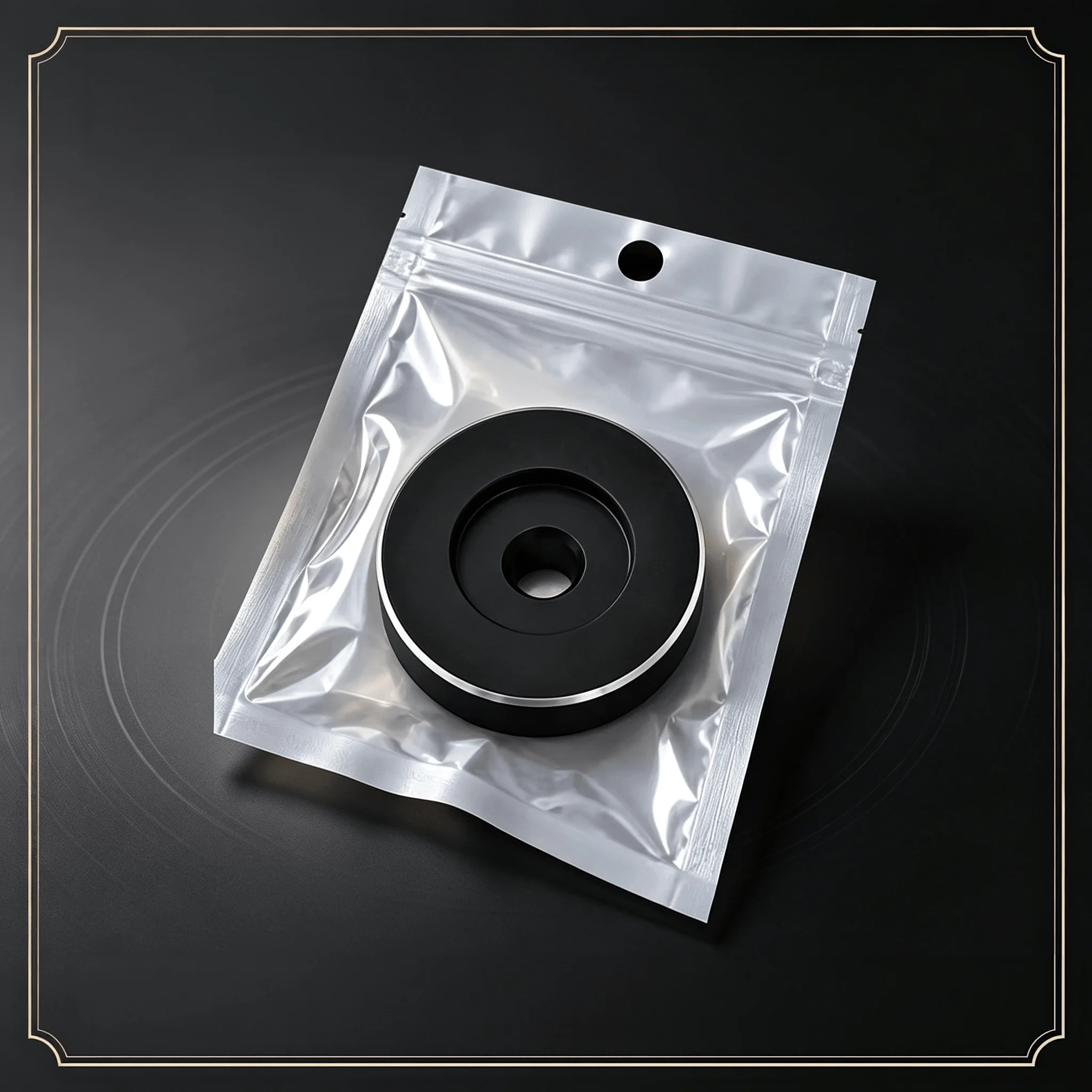 45 RPM Record Adapter LINGYAN AUDIO Black Aluminum 7 Inch EP Large Hole Vinyl Turntable Spindle Insert For Record Player