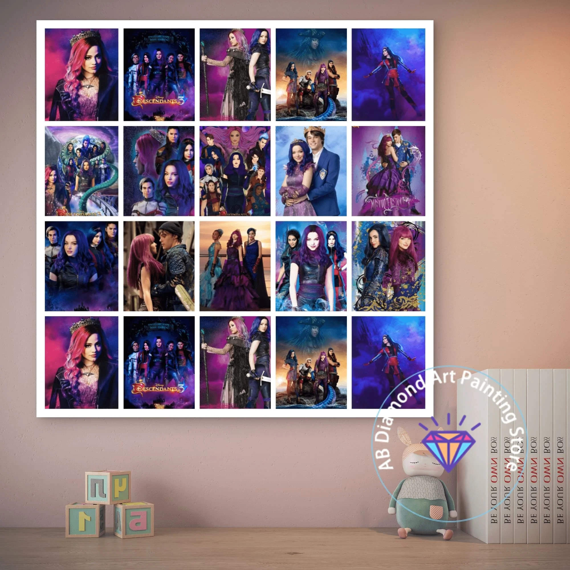 

Descendants Comedy Action Movie 5D DIY AB Diamond Painting Kit Diamond Embroidery Handmade Art Exquisite Gift Home Decoration