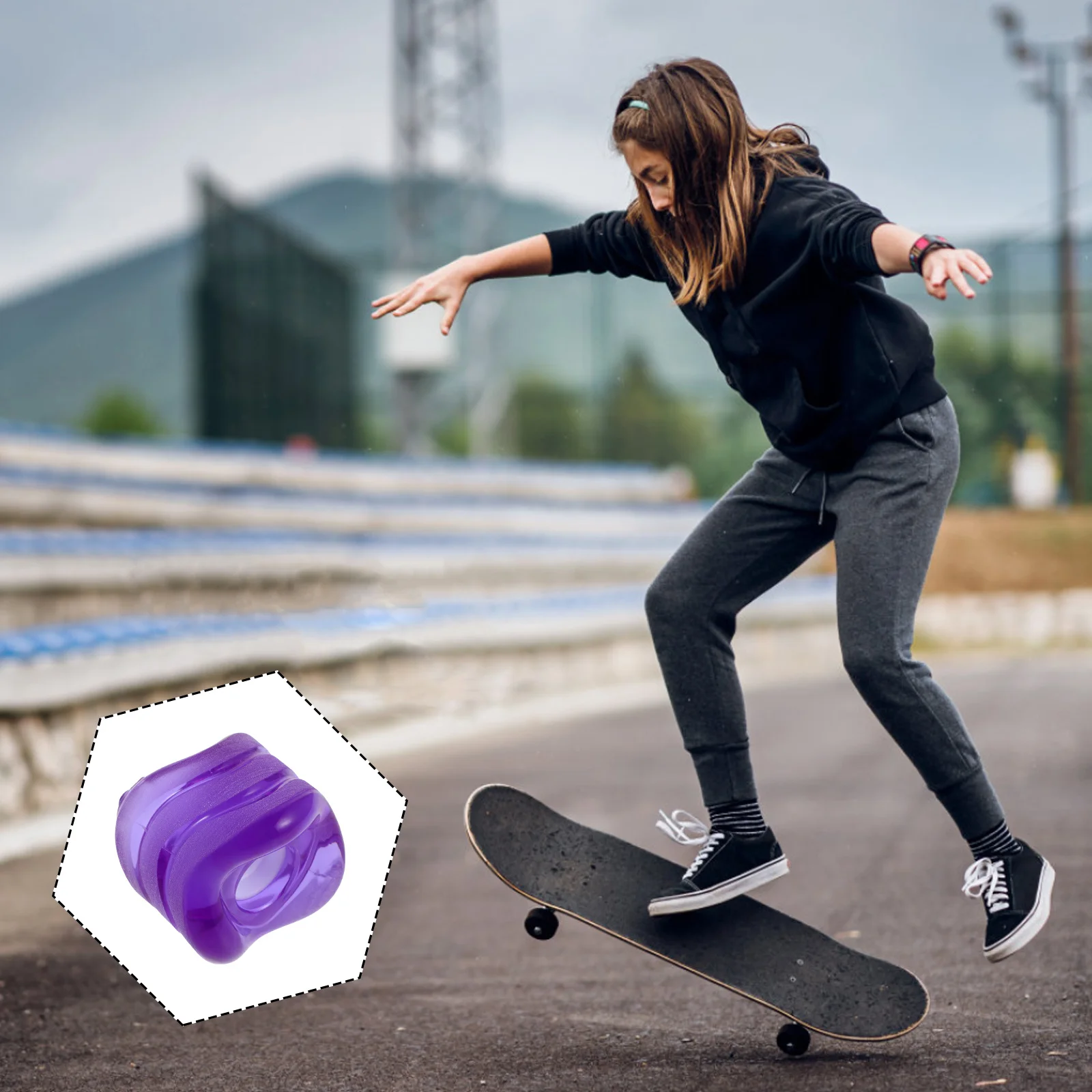 

High Elasticity Skateboard Wave Wheels For Longboard Dance Upgrade Soft Pu Cruiser Roller Compatible With Fish Skateboards