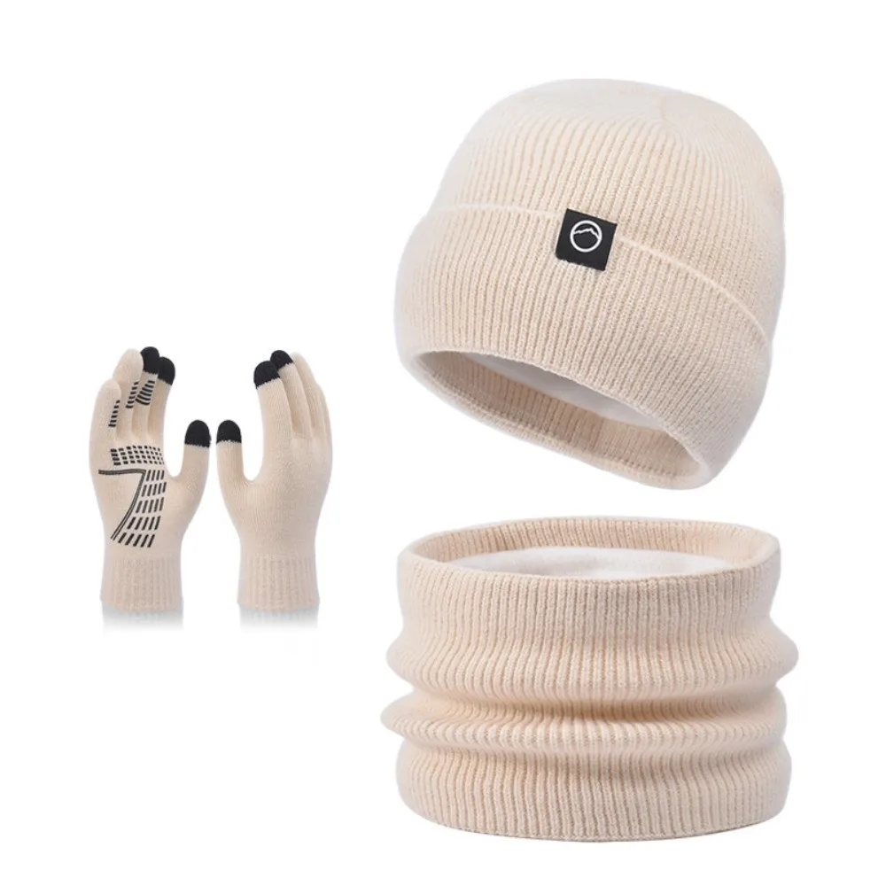 جديد سميكة الخمارات قبعة قفازات تنفس دافئ ودافئ قبعة صغيرة محبوكة كيت تصميم مرن الرقبة أدفأ ارتداء اليومي