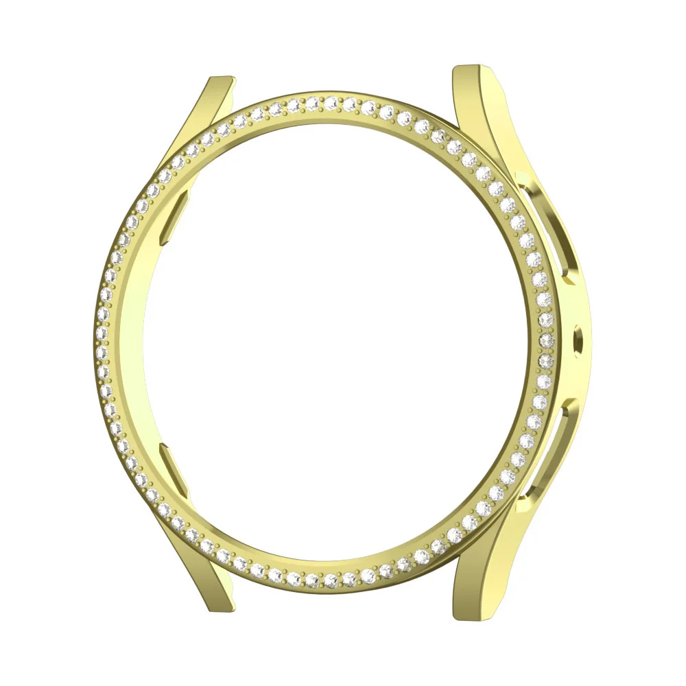 Capa protetora de diamante para PC à prova de choque para Samsung Galaxy Watch 4 5 6 7 40mm 44mm