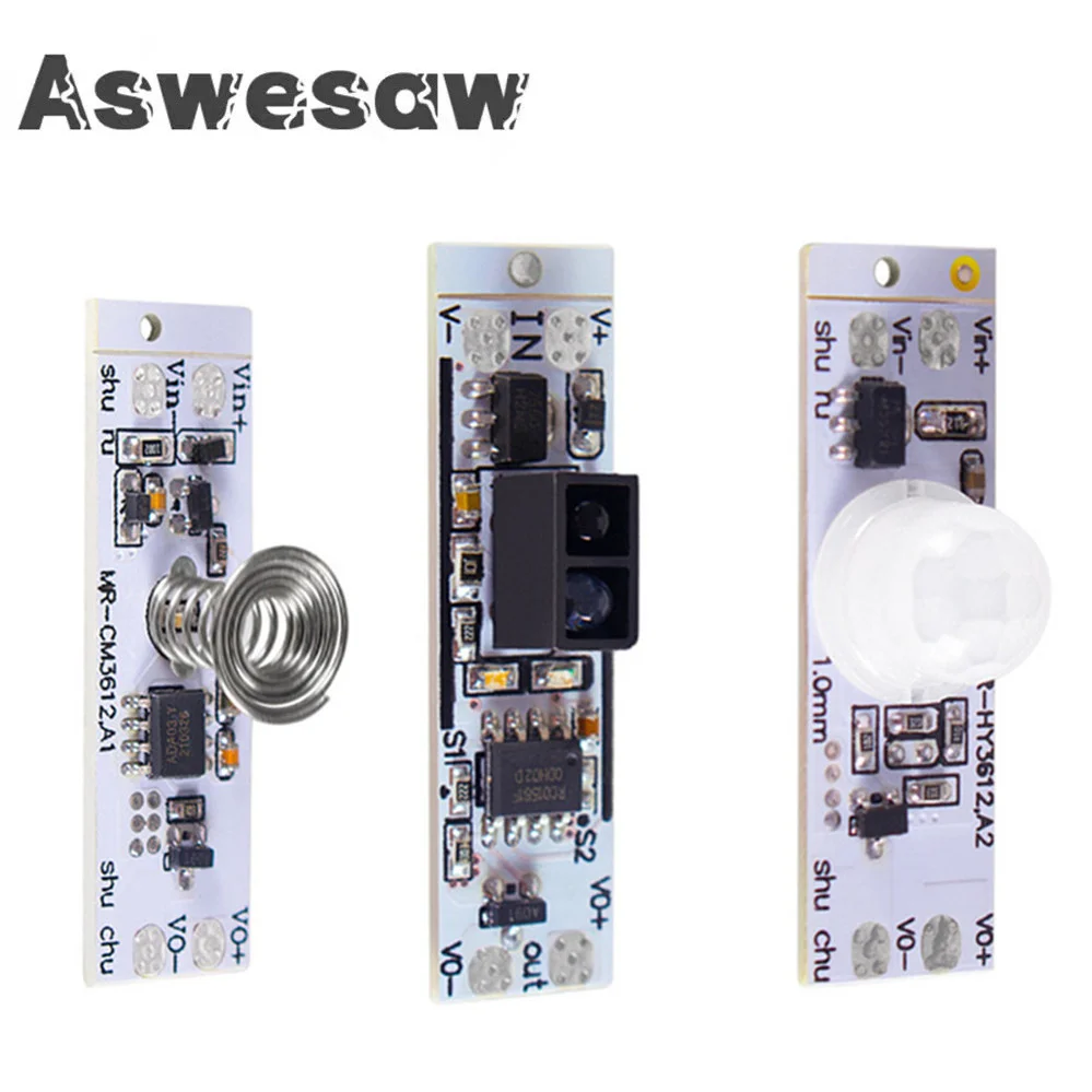 Touch Switch Capacitive Module 5V-24V 3A LED Dimming Control Lamps Active Components Short Distance Scan Sweep Hand Sensor