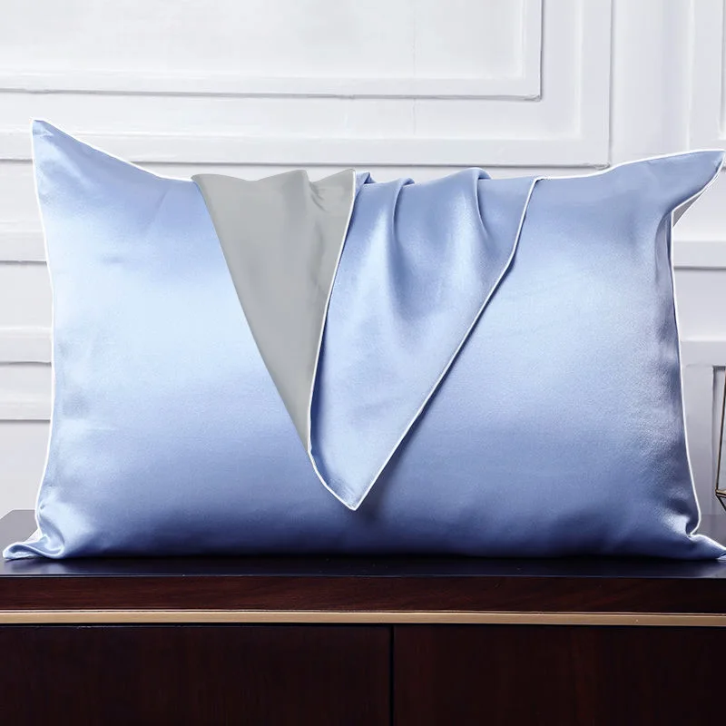 

22 Momme 100% Natural Mulberry Silk Pillowcase for Hair & Skin - Double-Sided Pure Silk, Envelope Design, 1PC