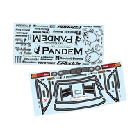 Pandem Decal Sheet for Scale 1:10 On Road car BMWW E30 M3 Clear lexan body shell