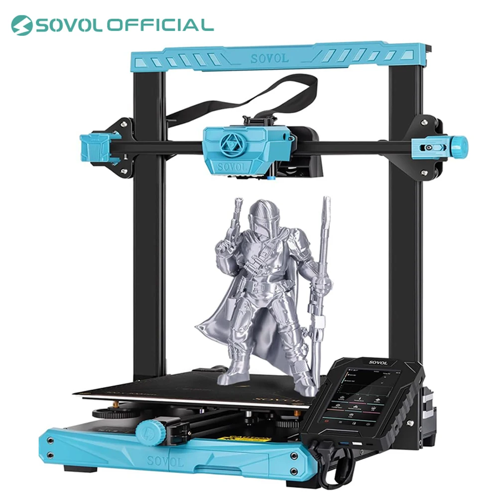 Sovol SV07 Plus 3D Printer with Klipper Firmware, Max Print Speed 500mm/s 300℃ High Temp 600W Meanwell Power Supply Impresora 3d