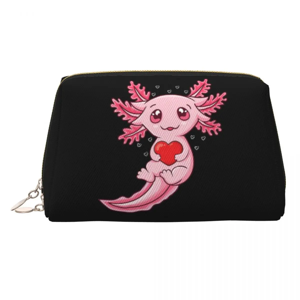 

Axolotl Sea Animal Women Cosmetic Bags Travel Makeup Organizer Pouch Toiletry Storage Dopp Kit Box