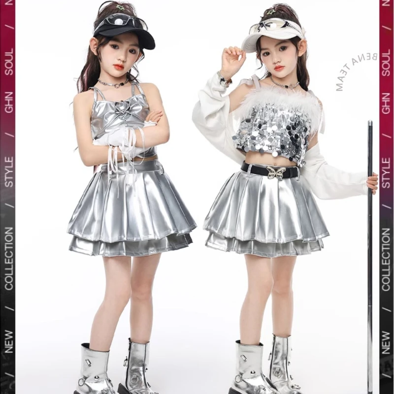 

Одежда для уличных танцев в стиле хип-хоп для мальчиков, комплекты одежды для девочек K-pop, сценический костюм, детские костюмы для уличных танцев, джаза, детские костюмы, одежда