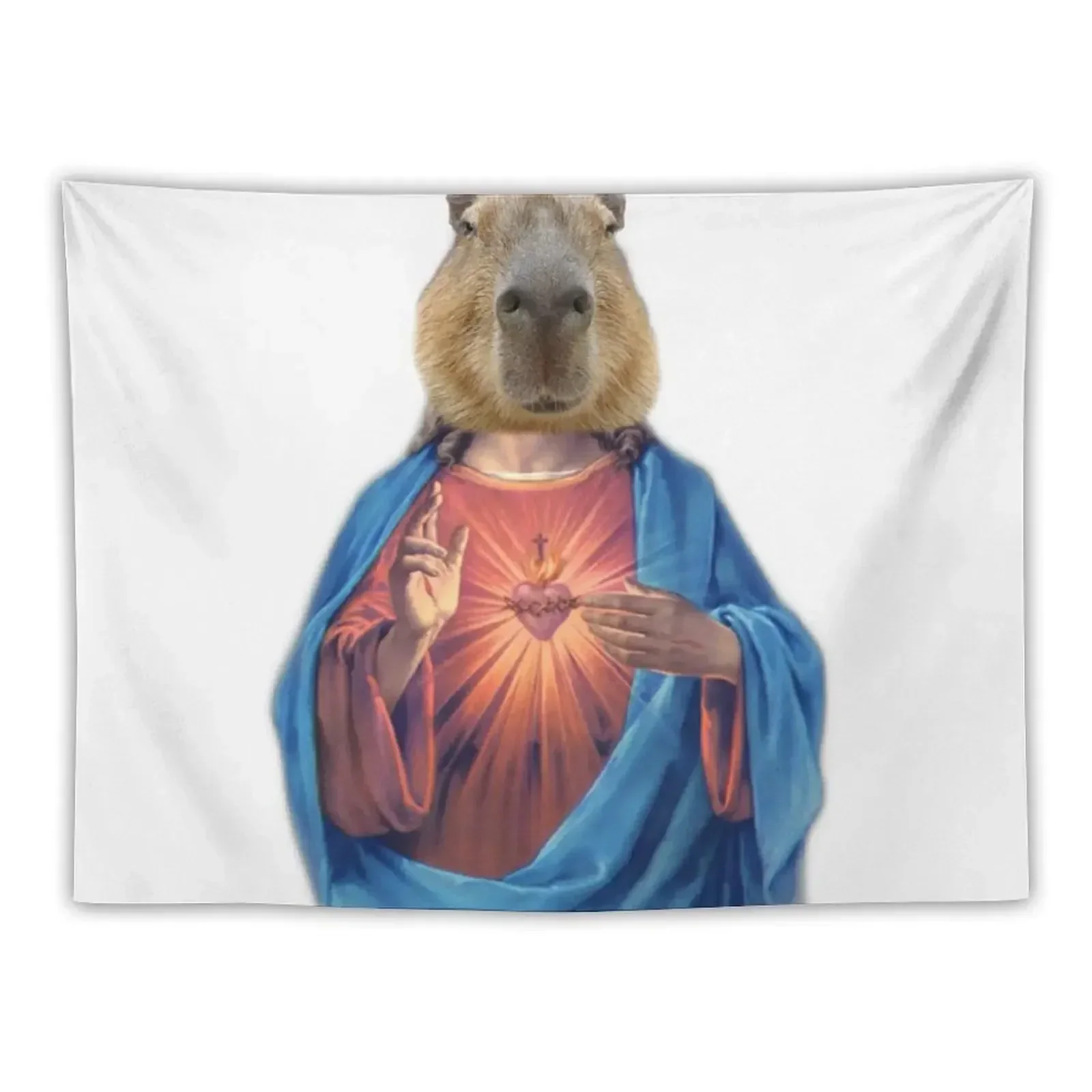 

Capybara Jesus Tapestry Home Decorating Room Decorating Aesthetic Bedrooms Decorations Art Mural Tapestry