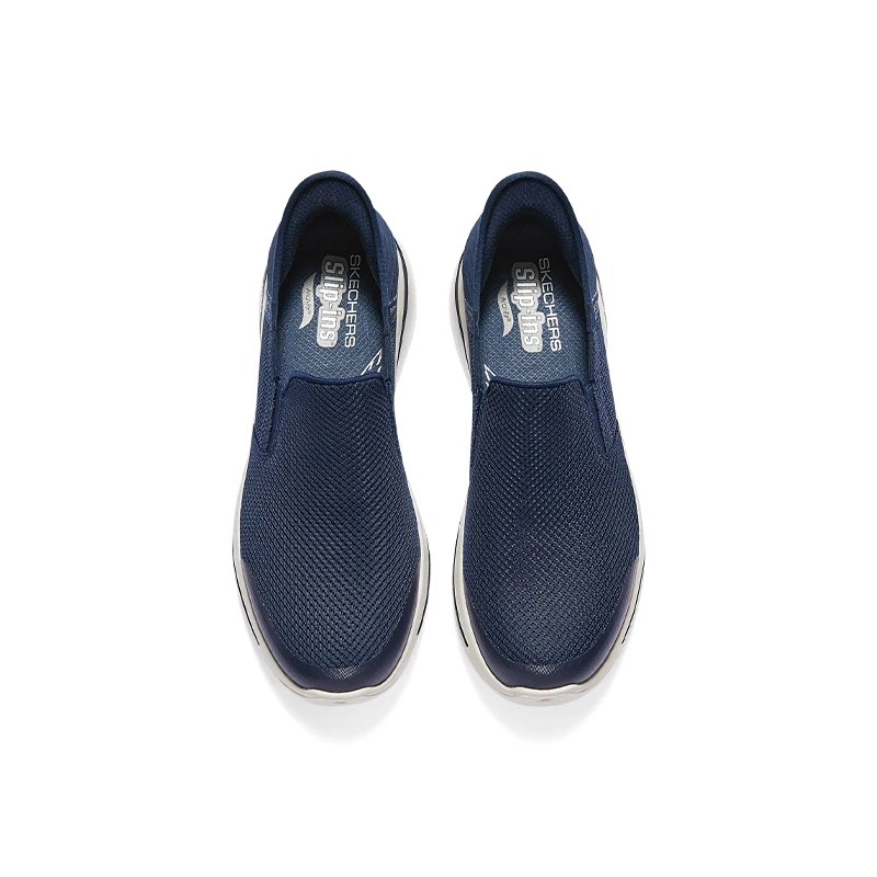 أحذية مشي رجالية من Skechers أحذية رياضية مسطحة للرجال كاجوال قابلة للتنفس خفيفة الوزن سهلة الارتداء ممتصة للصدمات أحذية رياضية خارجية مسطحة #5