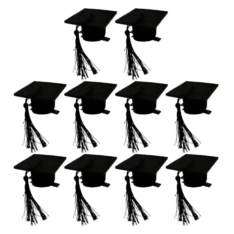 

39BB Elegant Felts Bachelor Cap For University College Diploma Celebration And Photography Traditional Felts Doctoral Cap