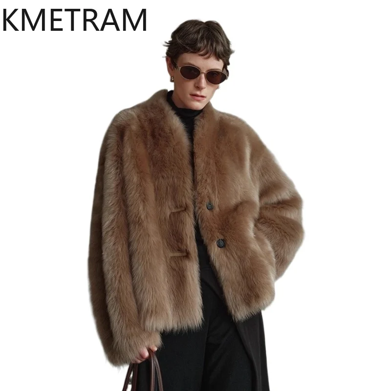 Natural Tuscany Wool Sheepskin Double Faced Fur Jacket Woman Short Real Fur Coat Old Money Style Winter Clothes Women 2025 шуба