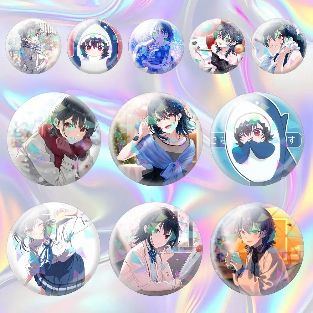 Umi Asanagi I Became Friends with the Second Cutest Girl in Class 75mm 58mm 44mm Brooch Backpack Hat Pins Accessories Toys Badge