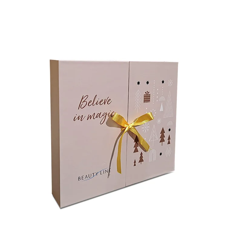 customized. Lamination Gift Black Custom Advent Calendar Box