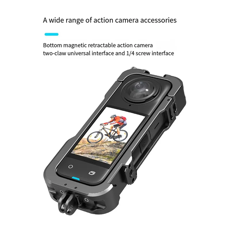 Hepail For Metal  Cage For Insta360 X4 Protective Expansion Case For Insta 360 X4 Action Camera Accessories