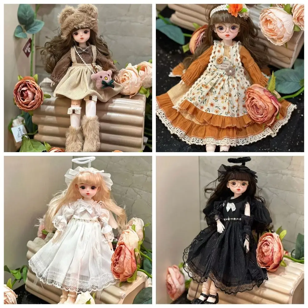 

1/6 SD 30 см Bjd кукла с одеждой, длинные волосы, привлекательные глаза, платье принцессы, куклы BJD, шарнир на высоком каблуке с шаровым шарниром